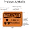 Signmission Radiation & Laser Sign, 7 in H x 10 in W, Vinyl Decal, Rectangle OS-2PACK-WS-D-710-L-12951 - alternate 2